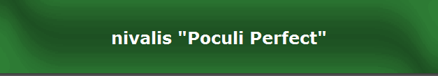 nivalis "Poculi Perfect"